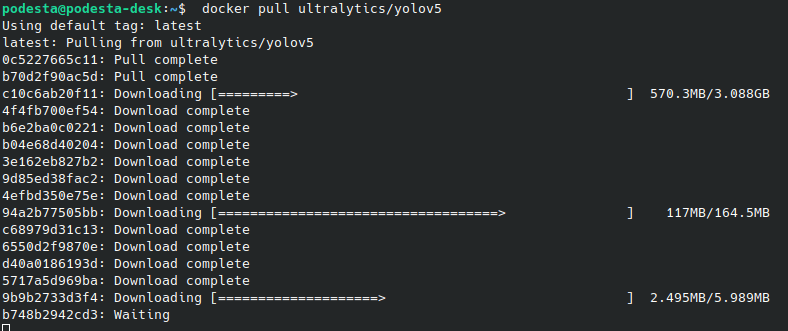 Downloading an image from Docker Hub